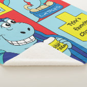 Dinosaur Hanukkah Sherpa Blanket/Mittel Sherpadecke (3/4)