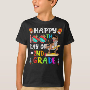 Dinosaur Happy 100. Tag der 2. Klasse Lehrer oder T-Shirt