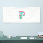Dinosaur Happy Birthday Boy Banner Editable (Messe)