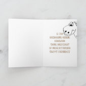 Dinosaur Happy Birthday Karte (Innenseite)