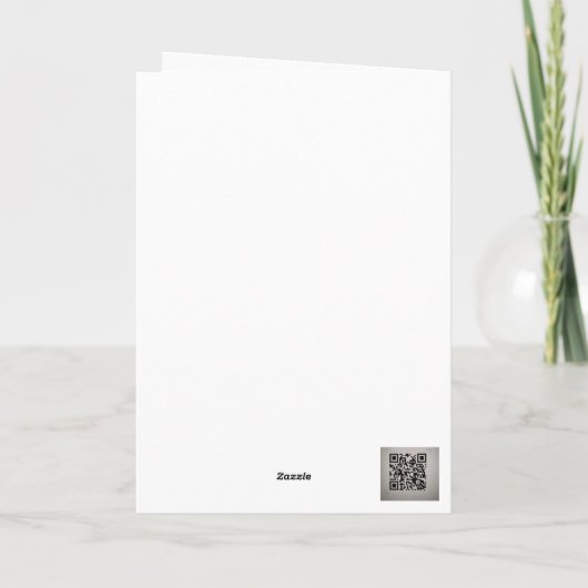 Dinosaur Happy Birthday Karte (Rückseite)