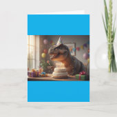 Dinosaur Happy Birthday Karte (Vorderseite)