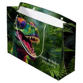 Dinosaur Happy Birthday Kinder Jungle Große Geschenktüte