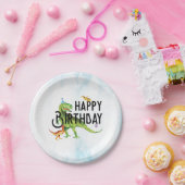 Dinosaur Happy Birthday Paper Tellers Pappteller (Party)