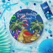 Dinosaur Happy Birthday Paper Tellers Pappteller (Party)