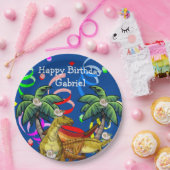 Dinosaur Happy Birthday Paper Tellers Pappteller (Party)