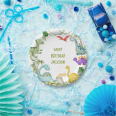 Dinosaur Happy Birthday Party Pappteller (Party)