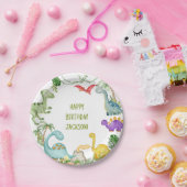 Dinosaur Happy Birthday Party Pappteller (Party)