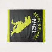 Dinosaur Happy Birthday Personalisiert Wandteppich (Vorderseite (Horizontal))