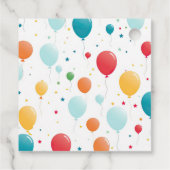 Dinosaur Happy Birthday Pink Geschenkanhänger (Rückseite)