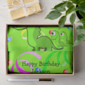 Dinosaur Happy Birthday Tissue Paper Seidenpapier (Geschenk)