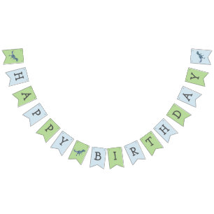 Dinosaur Happy Birthday Trex Jagdfahnen Wimpelkette