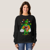 Dinosaur Happy St Pat Trex Day Dino St Patricks Da Sweatshirt (Vorne ganz)
