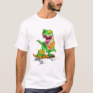 Dinosaur Happy St Pat Trex Day Dino St Patricks Da T-Shirt