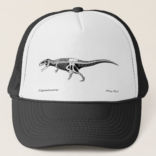 Dinosaur Hat Giganotosaurus Gregory Paul Truckerkappe (Vorderseite)