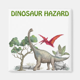 Dinosaur Hazard Magnet