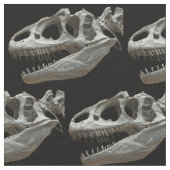 Dinosaur Head Skeleton Fabric Stoff (Nahaufnahme)