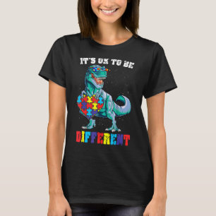 Dinosaur Herz Autismus-Bewusstsein Es ist okay, an T-Shirt