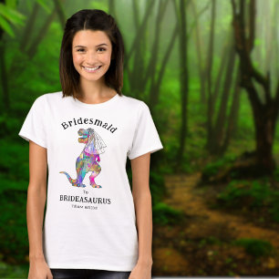Dinosaur-Hochzeit Lustige Junggesellinnenabschied T-Shirt