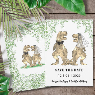 Dinosaur Hochzeit Save The Date