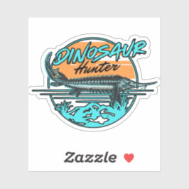 Dinosaur Hunter Sturgeon Fishing Aufkleber