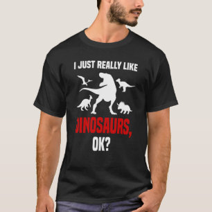 Dinosaur I Liebe Dinosaurier Roaring Rex Dino T-Shirt