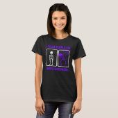 Dinosaur I Wear Purple For DOMESTIC VIOLENCE Aware T-Shirt (Vorne ganz)
