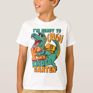 Dinosaur Ich bin bereit, den Kindergarten zu zerqu T-Shirt