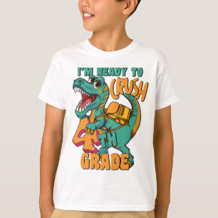 Dinosaur Ich bin bereit, die 4. Klasse zu knacken T-Shirt