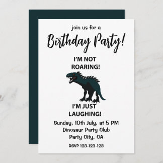 Dinosaur ich bin nur lachen Funny Dinosaur Geburts Einladung