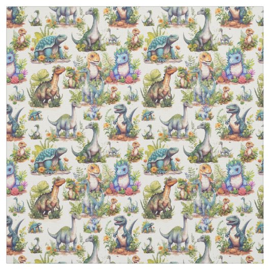 Dinosaur Illustration Stoff (Muster)