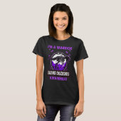Dinosaur I'm A Warrior EATING DISORDERS Awareness T-Shirt (Vorne ganz)
