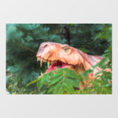 Dinosaur im Wald. Fensteraufkleber (Blatt)