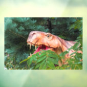 Dinosaur im Wald. Fensteraufkleber (Blatt 3)