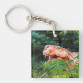 Dinosaur im Wald. Schlüsselanhänger (Vorderseite)