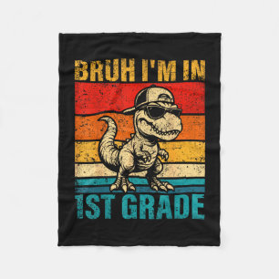 Dinosaur in der ersten Klasse bruh in einem Schüle Fleecedecke
