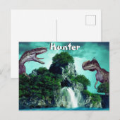Dinosaur-Insel  Postkarte (Vorne/Hinten)