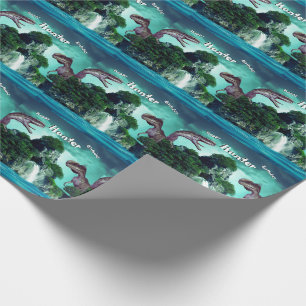 Dinosaur Island Happy Birthday Party Geschenkpapier