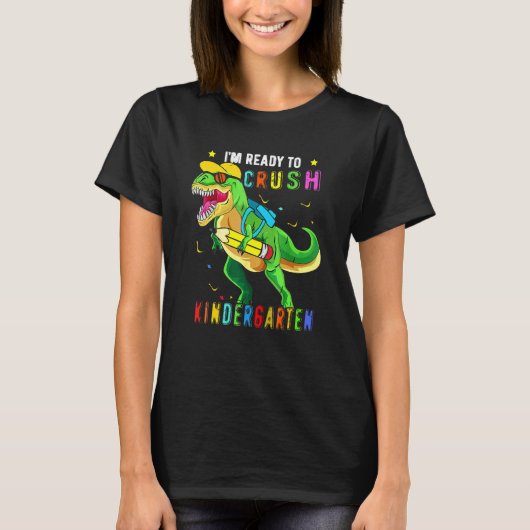 Dinosaur Junge Kind Ich Bin Fertig Zerstören Kinde T-Shirt (Vorderseite)