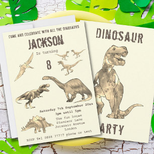 Dinosaur Jungen 8. Geburtstagsfeier T Rex Gebrüll 