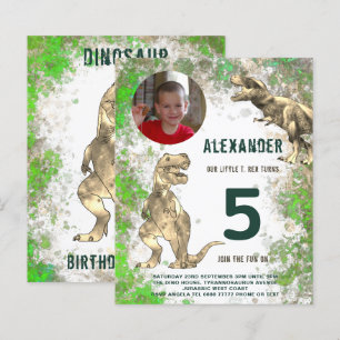 Dinosaur Jungen Geburtstagsfeier Foto