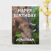 Dinosaur Jungle Card Karte (Gelbe Blume)