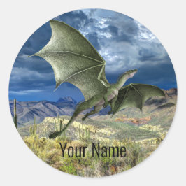 Dinosaur Jurassic Park Name Beautiful Runder Aufkleber