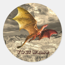 Dinosaur Jurassic Park Name Beautiful Runder Aufkleber