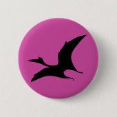 Dinosaur Jurassic Pink Button (Vorderseite)