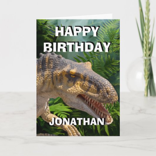 Dinosaur Jurassic Roar Card Karte (Vorderseite)