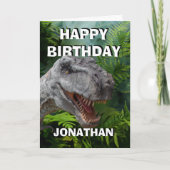 Dinosaur Jurassic T Rex Card Karte (Vorderseite)