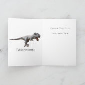 Dinosaur Jurassic T Rex Card Karte (Innenseite)