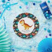 Dinosaur jurassic T Rex Party Pappteller (Party)