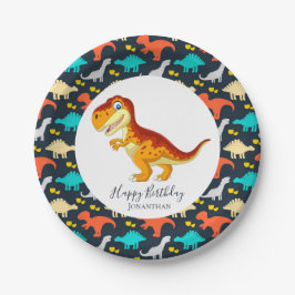 Dinosaur jurassic T Rex Party Pappteller
